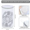 Shoes Wash Bags,Sneaker Mesh Washing Bag,Shoe Cleaning Laundry Bag,Gray Zipper,Large Size,8 x 13.8 inch,Pack of 2 for Gym Shoes,Sneaker,Slipper and So on - Image 3