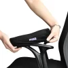Ergonomic Memory Foam Office Chair Armrest Pads, Comfy Gaming Chair Arm Rest Covers for Elbows and Forearms Pressure Relief(Set of 2), Stretch Fit, Black