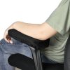 Ergonomic Memory Foam Office Chair Armrest Pads, Comfy Gaming Chair Arm Rest Covers for Elbows and Forearms Pressure Relief(Set of 2), Stretch Fit, Black - Image 3