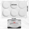 6-Cavity Deep Round Coaster Molds, 4 Inches Coaster Silicone Molds for Epoxy Resin, Coaster Resin Molds for Flower Bouquet Preservation - Image 4