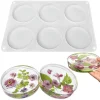 6-Cavity Deep Round Coaster Molds, 4 Inches Coaster Silicone Molds for Epoxy Resin, Coaster Resin Molds for Flower Bouquet Preservation