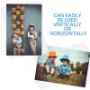 10 Pack 4"x6" Premium Super Slim Magnetic Picture Pockets Frames Holds 4 x 6 inches Photo for Refrigerator Frameless Design - Image 3
