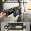 Car Headrest Tablet Mount Holder Stretchable Backseat Tablets Stand for Kids Compatible with Air Mini/Cell Phone/Galaxy Tab/Switch Lite or Other 4.7-11" Device - Image 4