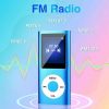 Portable MP3 Player with Bluetooth 5.0, Music Player with 32GB TF Card,HiFi Speaker,FM,Earphone,MP3 Music Player with Voice Recorder/Video/Photo Viewer/E-Book Player for Kids,Running,Walking(Blue) - Image 4