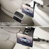 Car Headrest Tablet Mount Holder Stretchable Backseat Tablets Stand for Kids Compatible with Air Mini/Cell Phone/Galaxy Tab/Switch Lite or Other 4.7-11" Device - Image 2
