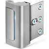 Home Security Door Lock with 8 Screws, Childproof Door Reinforcement Lock with 3 Inch Stop Withstand 800 lbs for Inward Swinging Door,Upgrade Night Lock to Defend Your Home (Silver)