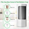 Cup Dispenser Wall Mounted Bathroom Cup Holder, 3oz-5oz Disposable Paper Cup Plastic Cup Dispenser, Water Cooler Dispenser Cup Holder with Paste Plate for Home Office Hospital Gym - Image 4