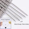 12 Pack Kabob Skewers Flat Metal BBQ Barbecue Skewers 16" Long, Hook Style, Stainless Steel Shish Kebob Sticks, Wide Sharp Reusable Grilling, Skewers Set for Meat Shrimp Chicken Vegetable - Image 2