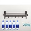 Stainless Steel Over Door Towel Rack Bar Holders for Universal Fit on Over Cabinet Cupboard Doors 2 Pack (Sliver) - Image 3